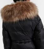 Moncler Boedic shearling-trimmed down coat