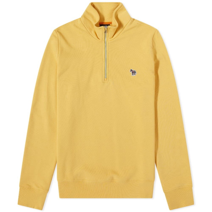 Photo: Paul Smith Men's Zebra Half Zip Sweat in Yellow