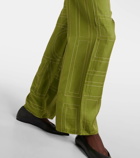 Toteme Monogram silk pajama pants