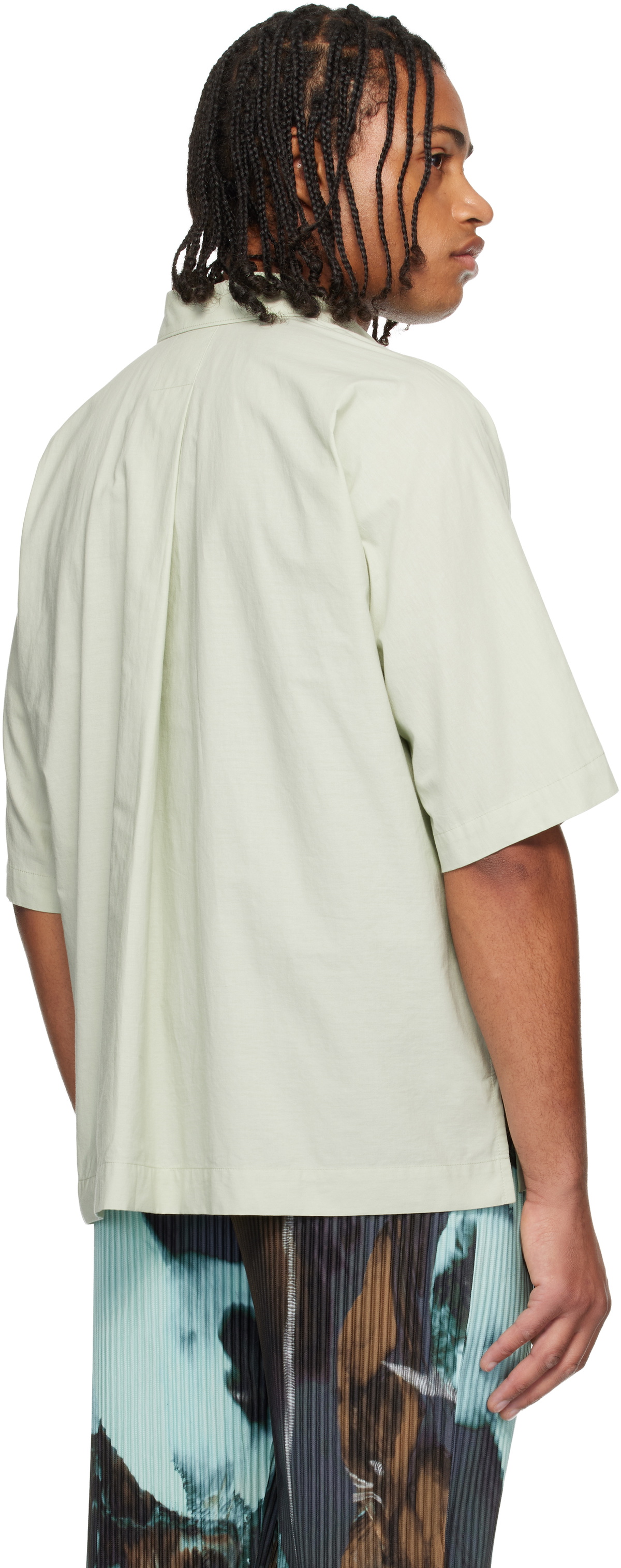 HOMME PLISSÉ ISSEY MIYAKE Green Streamline Shirt Homme Plisse