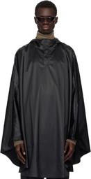 RAINS Black Cape Coat
