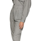 MM6 Maison Martin Margiela Grey Wool Casual Tailoring Trousers