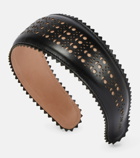 Alaïa Vienne laser-cut leather headband