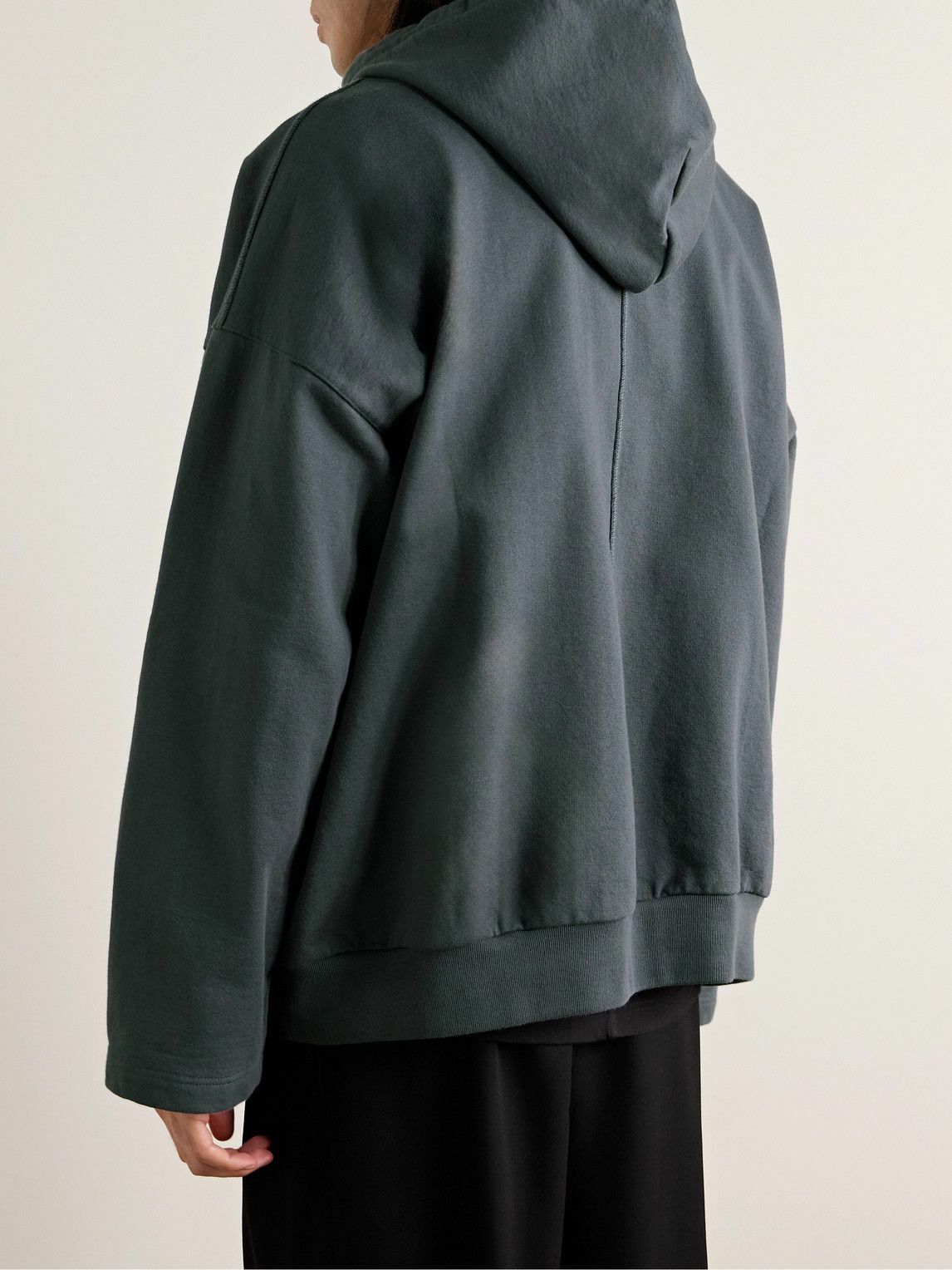 The Row - Stanley Cotton-Jersey Hoodie - Gray