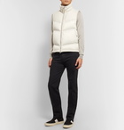 TOM FORD - Quilted Leather and Shell Down Gilet - Neutrals