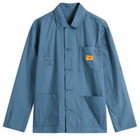 Service Works Men's Poplin Printed Chore Shirt in Slate