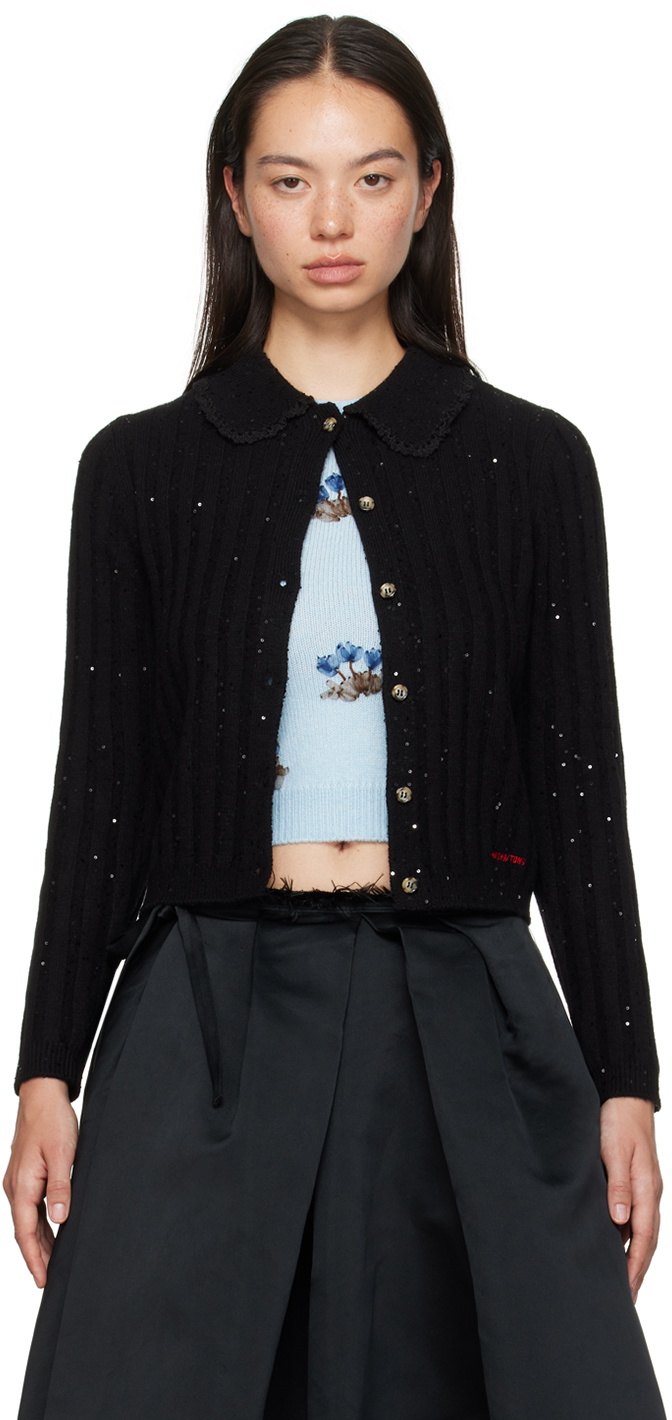 SHUSHU/TONG Black Sequins Cardigan Shushu/Tong