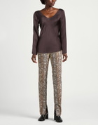 Manila Grace Womens Top Chocolate in Brown