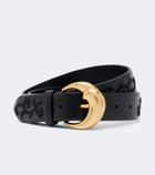 Etro Embroidered leather belt
