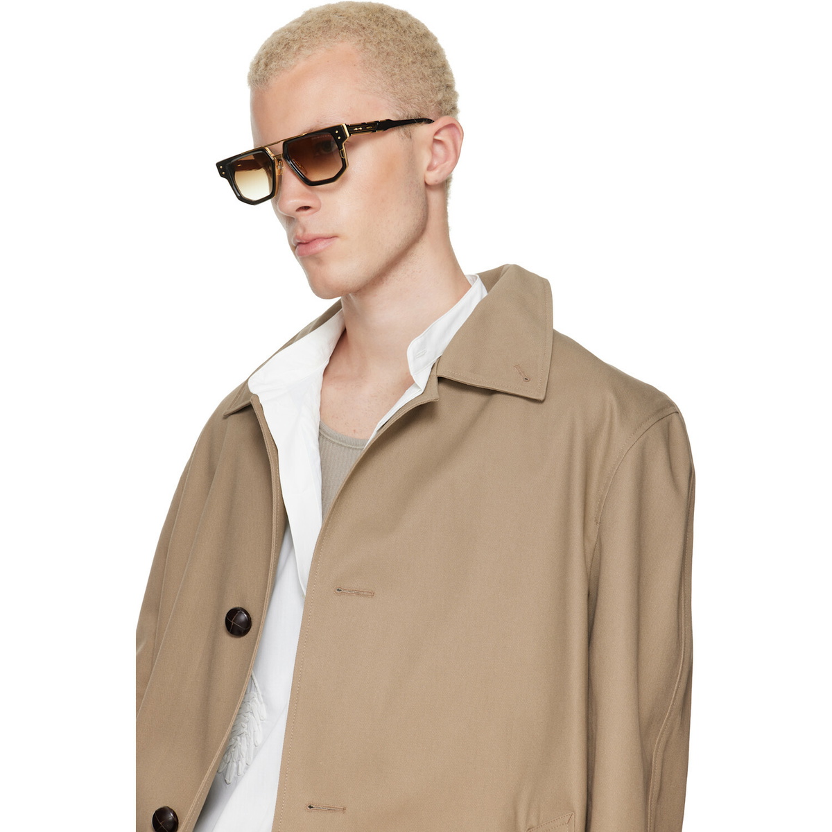Dita Black & Gold Mach-Nine Sunglasses
