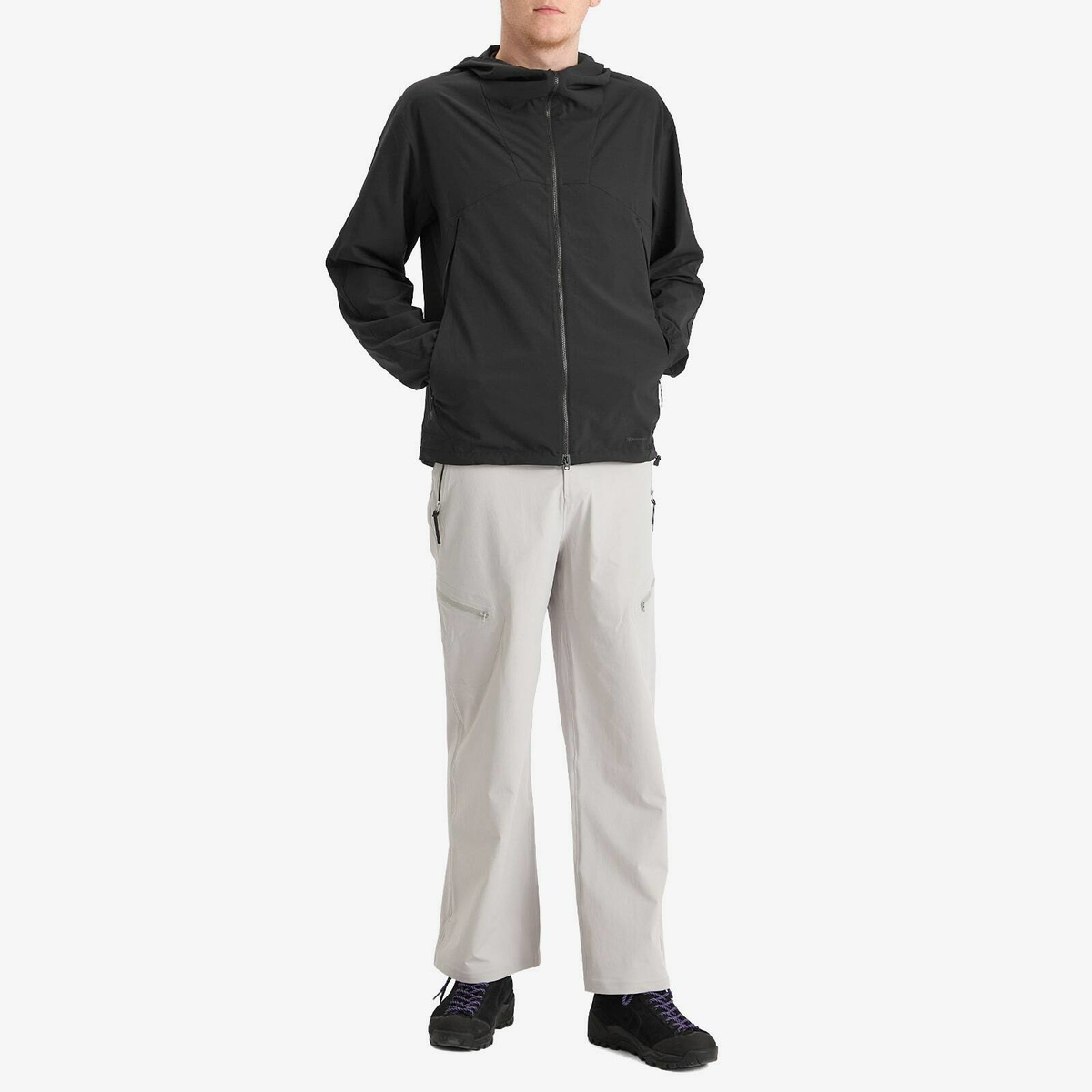 Snow Peak Men's Shadow Ripstop Jacket in Black Snow Peak