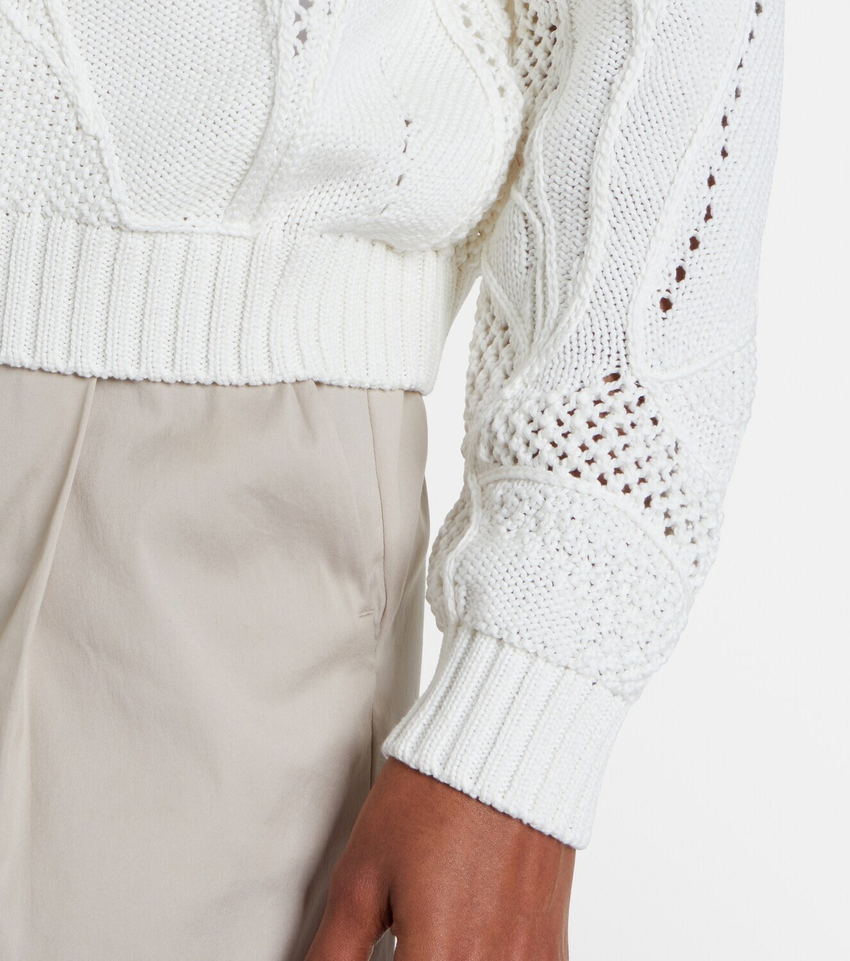 Max Mara Salvo open-knit cotton sweater
