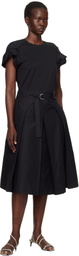 3.1 Phillip Lim Black Utility Poplin Midi Skirt