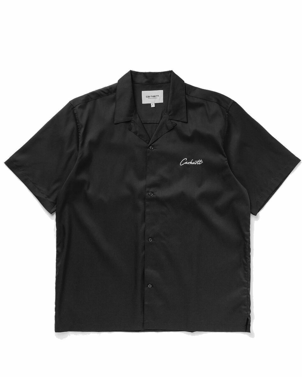 Photo: Carhartt Wip Shortsleeve Delray Shirt Black - Mens - Shortsleeves