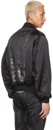 Alexander McQueen Black Print Bomber