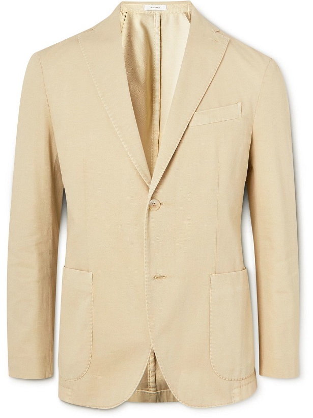 Photo: Boglioli - Textured Cotton-Blend Suit Jacket - Neutrals