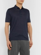 Loro Piana - Linen-Jersey Polo Shirt - Blue