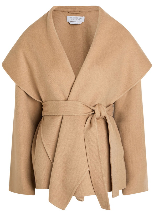 Photo: Gabriela Hearst Harris Belted Cashmere Jacket Camel