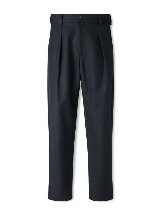 Photo: A.P.C. - Renato Straight-Leg Pleated Twill Trousers - Black