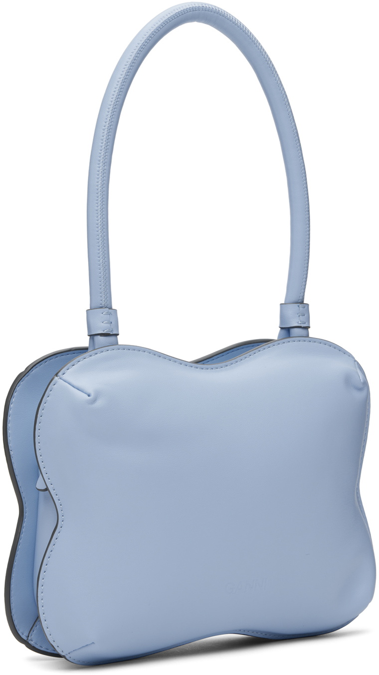 24AW【GANNI】Butterfly Small Hand Bag In Blue Cotton Ganni Butterfly Small Hand Bag In Blue Cotton | italist