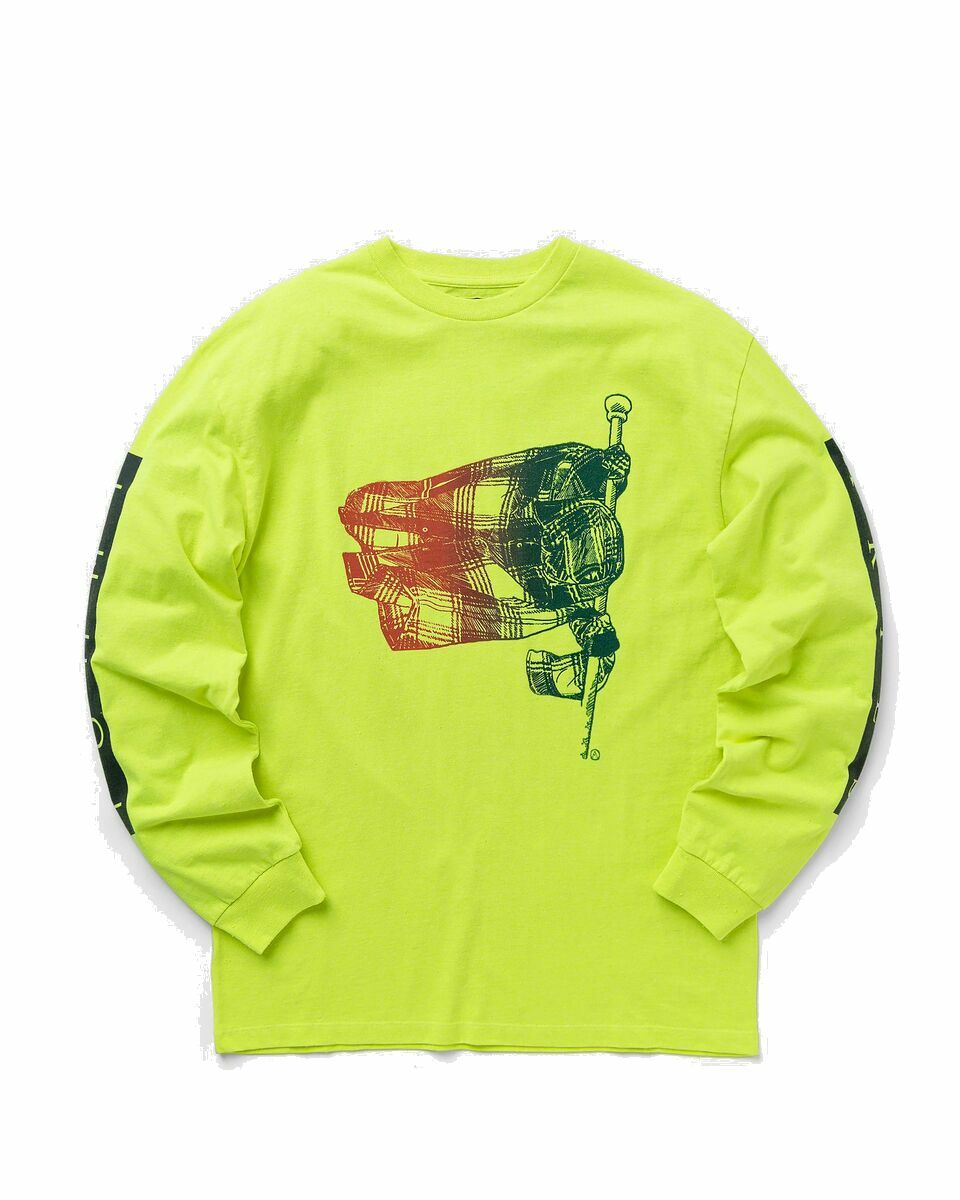 Photo: Tommy Jeans Tommy X Aries Shirt Flag Longsleeve Tee Yellow - Mens - Longsleeves