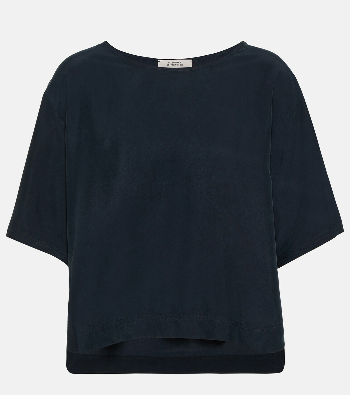 Dorothee Schumacher Cropped silk T-shirt