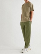 Ninety Percent - Loopback Organic Cotton-Jersey Drawstring Sweatpants - Green
