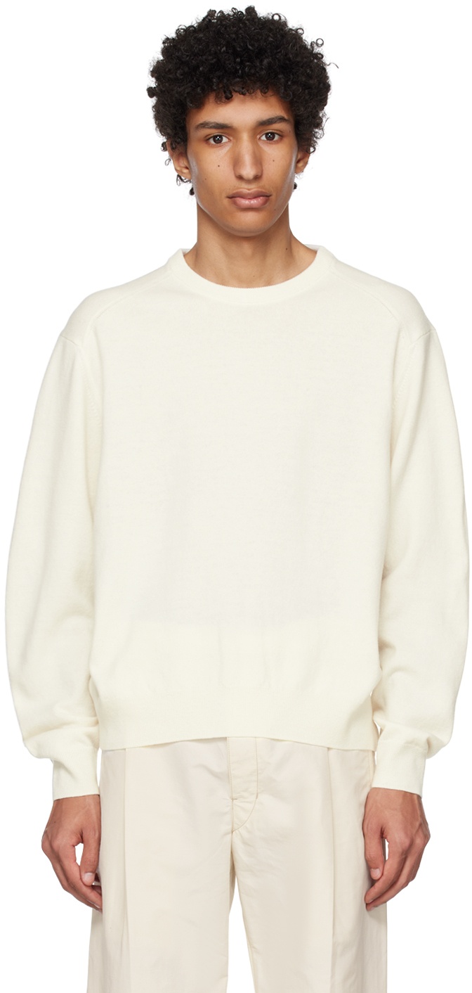 Photo: LEMAIRE Off-White Crewneck Sweater