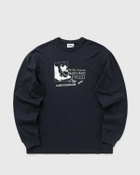 The New Originals JAZZ CAFE LONGSLEEVE Blue Mens Longsleefe