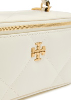 Tory Burch Kira Quilted Leather Vanity Case - White - One Size