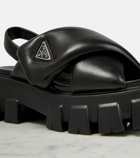 Prada Monolith padded leather platform sandals