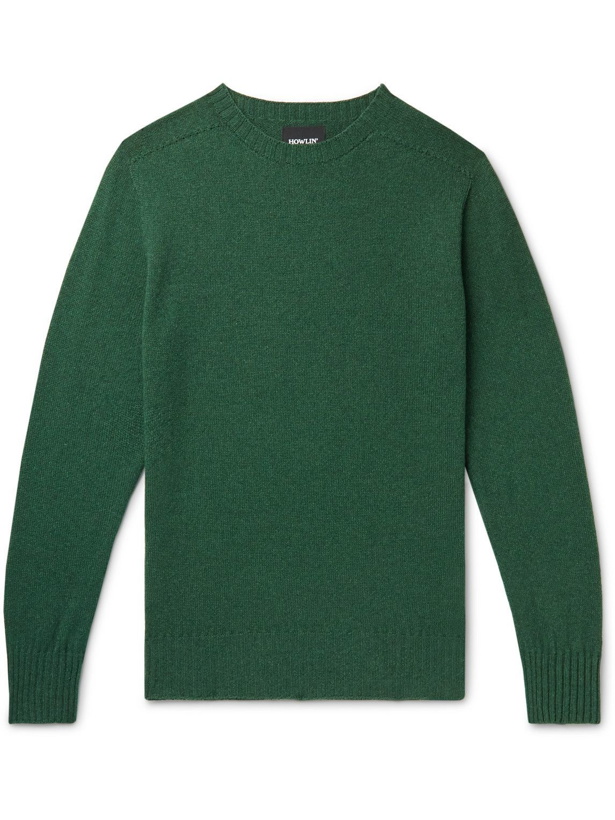 Photo: Howlin' - Wool and Cotton-Blend Sweater - Green