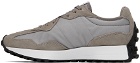 New Balance Gray 327 Low-Top Sneakers