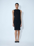 RIER Sleeveless Mesh Midi Dress