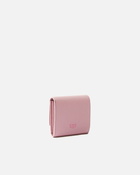 Pinko Square Saffiano Leather Coin Purse Purple Block Color