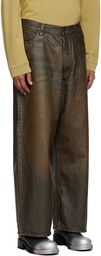 Acne Studios Taupe Super Baggy-Fit Jeans