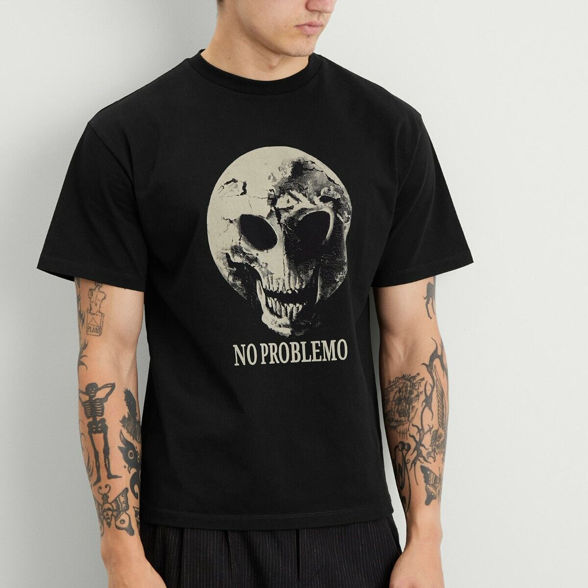 No Problemo Men's Dead Planet SS T-Shirt in Black