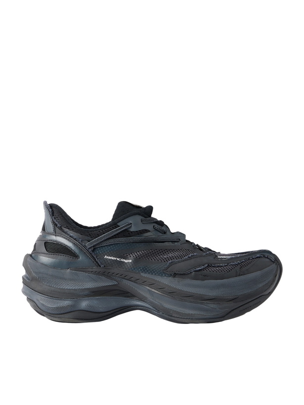 Photo: Balenciaga - Jet Rubber Sneakers - Black