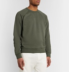 The Row - Sal Loopback Cotton-Jersey Sweatshirt - Green