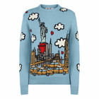 MC2 Saint Barth Woman Crewneck Sweater With New York Postcard