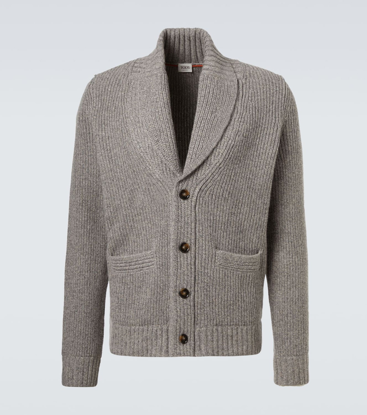 Tod's Ribbed-knit wool and cashmere cardigan