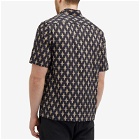 Dries Van Noten Men's Clasen Short Sleeve Poplin Shirt in Petrol