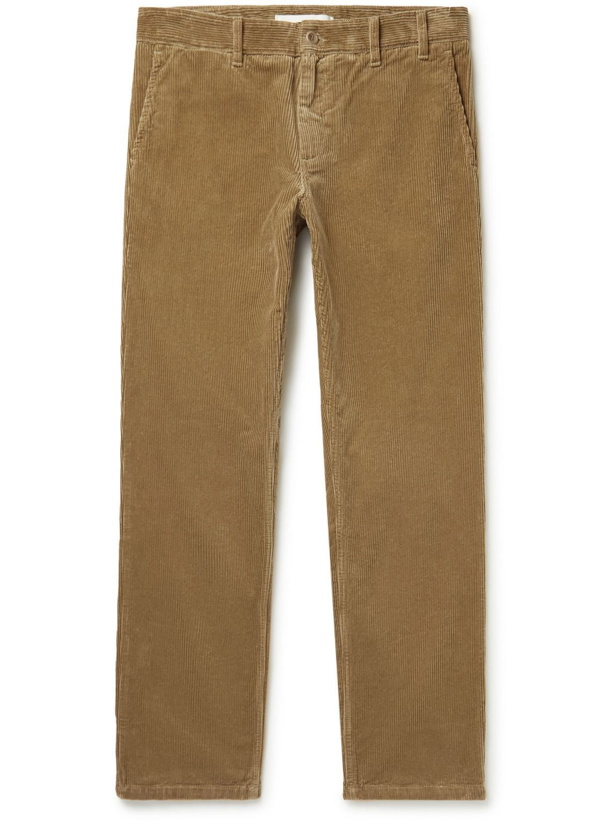 Photo: Norse Projects - Aros Straight-Leg Cotton-Corduroy Trousers - Brown