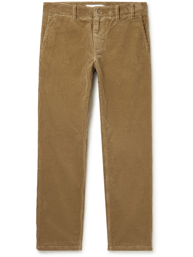 Photo: Norse Projects - Aros Straight-Leg Cotton-Corduroy Trousers - Brown