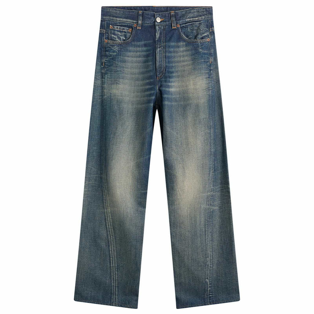 MM6 Maison Margiela Men's 5 Pocket Jeans in Light Blue MM6 Maison