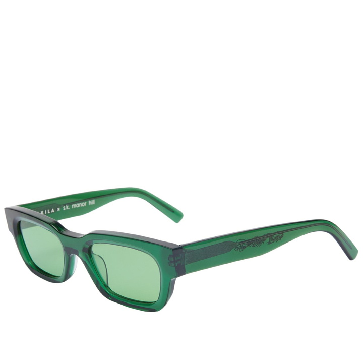 Photo: s.k manor hill Men's X Akila Sunglasses in Crystal Green