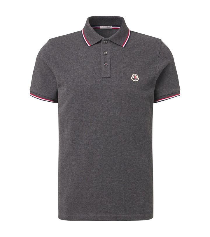 Photo: Moncler Logo cotton piqué polo shirt