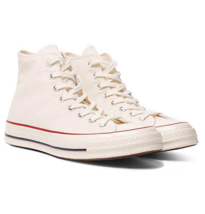 Photo: Converse - Chuck 70 Canvas High-Top Sneakers - Cream