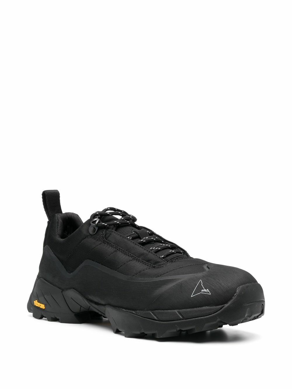 ROA Black Quilted Low Top Sneakers