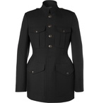 Balenciaga - Slim-Fit Virgin Wool-Twill Coat - Black